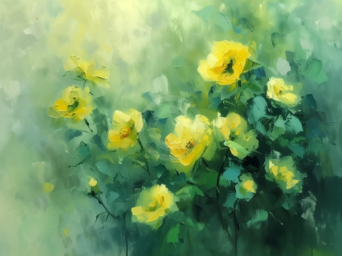 Tablou Trandafiri galbeni