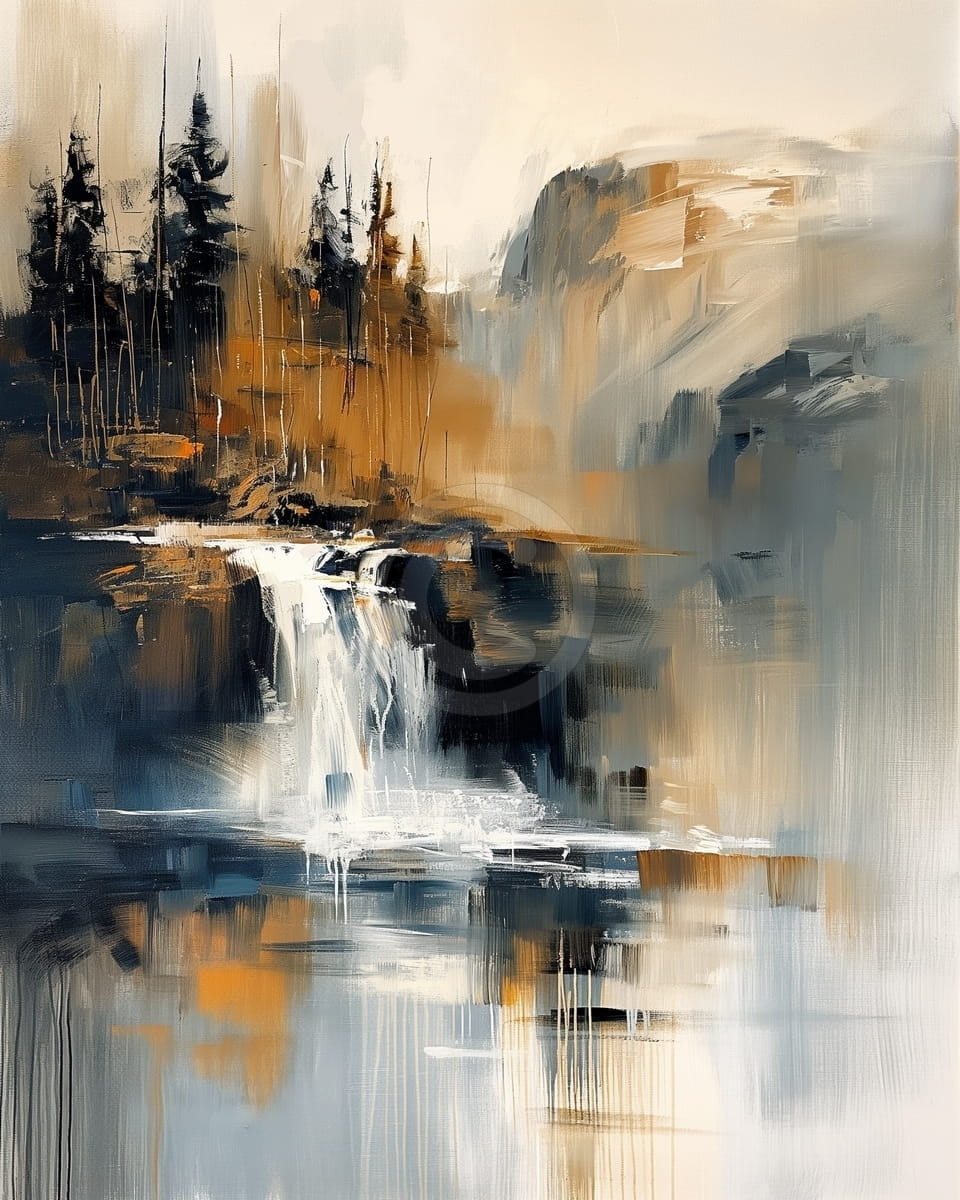 Tablou Cascada in padure