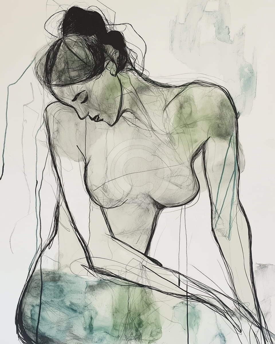 Tablou Studiu nud feminin