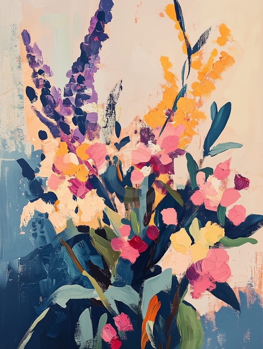 Tablou Buchet în culori calde