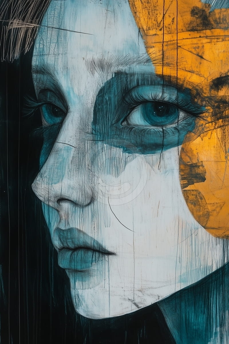 Tablou Privirea mascata