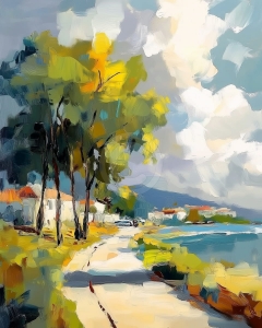 Toamna pe malul marii