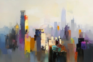 Oras abstract colorat