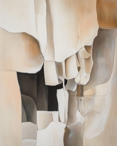 Prapastie abstracta in tonuri calde