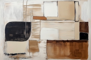 Geometrie echilibrata in tonuri naturale