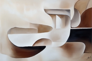 Forme fluide in nuante pamantii