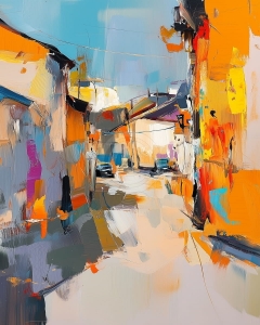 Strada in lumina soarelui