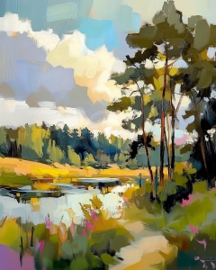 Poteca prin padurea de toamna