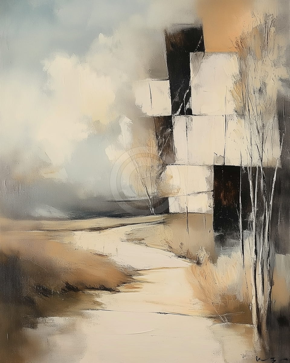 Tablou Poteca spre structura geometrica