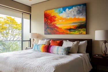 Beautiful paintings in Bedroom 2