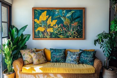 Beautiful paintings in living room 1