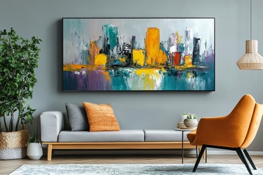 Cityscape Painting in the Room 1