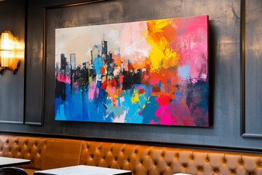 Cityscape Painting in the Room 2