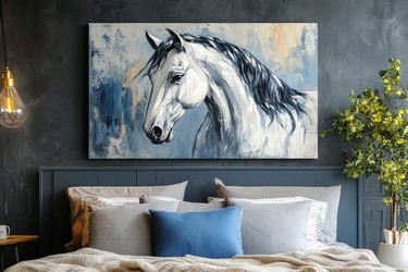 Horse Art in Bedroom