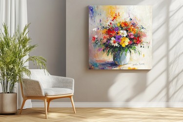 Impresionist floral wall art  1