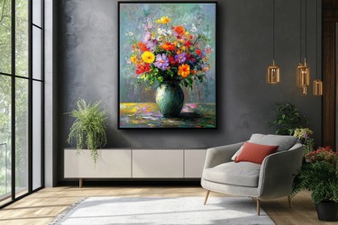 Impresionist floral wall art 2