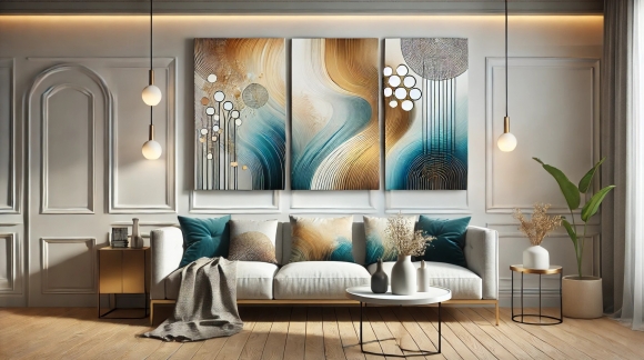 Seturi de Tablouri Canvas: Cum Să Combini Cu Gust Arta pe Pereți